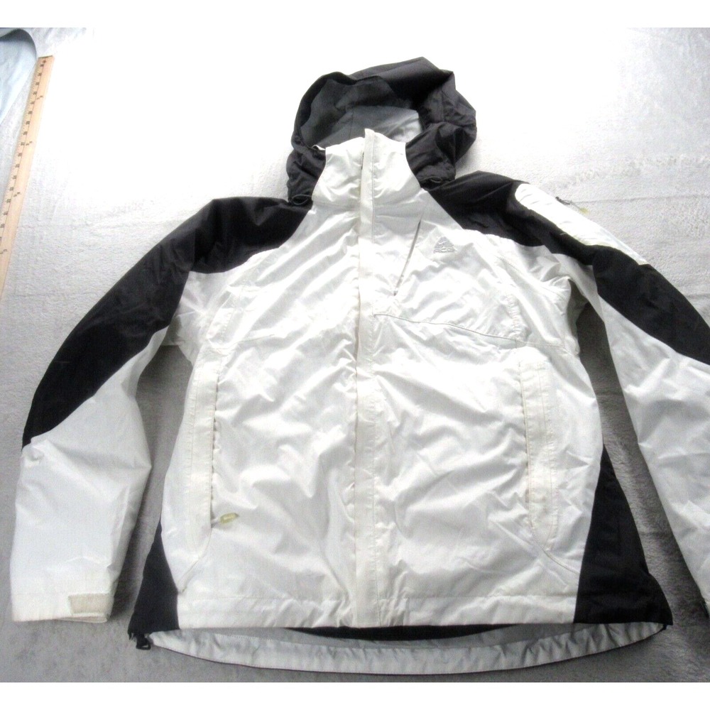 Nike ACG Jacket Youth Small 4-6 White Removable Fleece Liner Waterproof 3in1